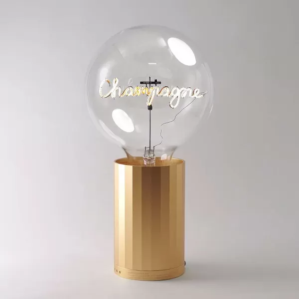 ELEMENTS LIGHTING Ampoules Message^Ampoule Champagne Pour Socle Portable / H 17 Cm