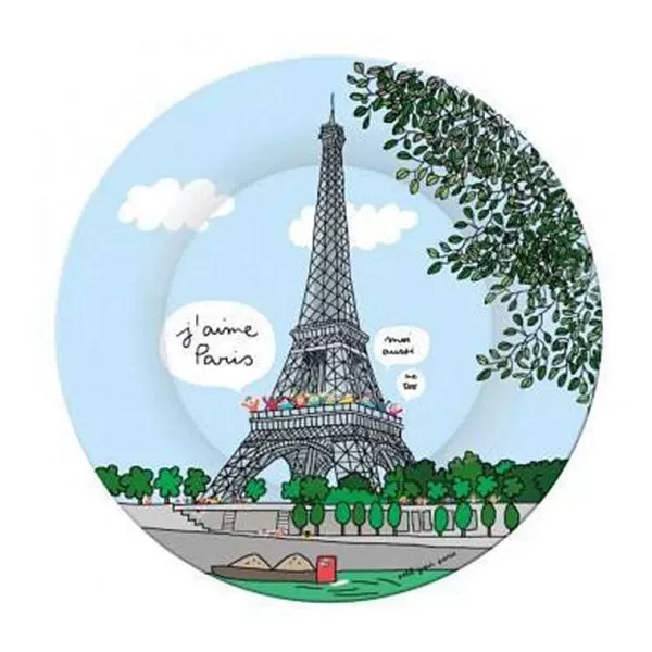 PETIT JOUR Vaisselle Enfant^Assiette Dessert Paris - Tour Eiffel