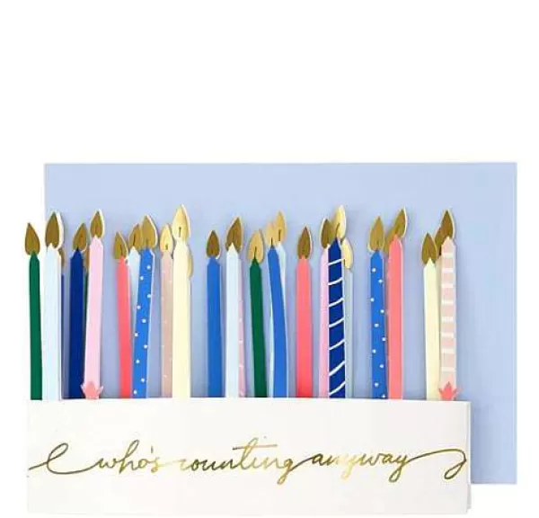 MERI MERI F Tes & Anniversaires^Carte Happy Birthday Bougies Concertina