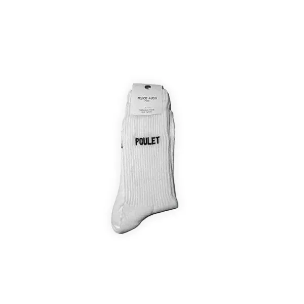 FÉLICIE AUSSI Homewear (Chaussettes, Chaussons...)^Chaussettes - Poulet 40/45 Blanc