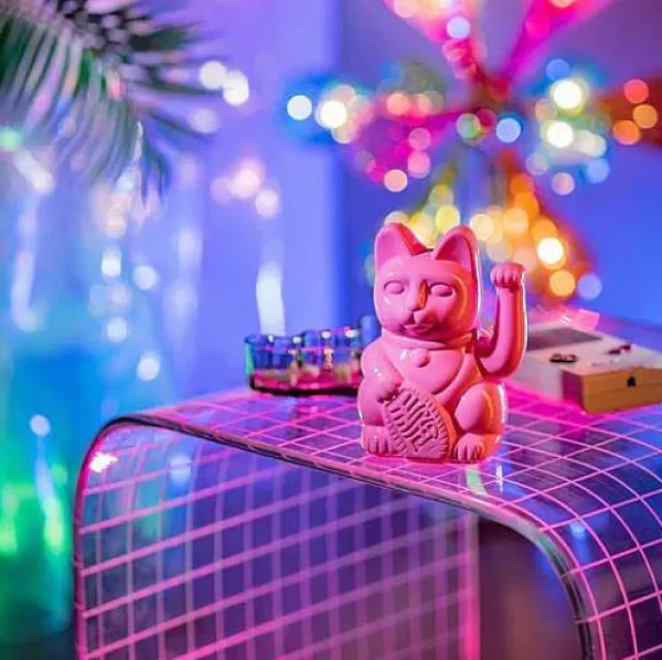 DONKEY PRODUCTS Vases / Petits Objects Déco^Lucky Cat Glossy Pink - Diversity