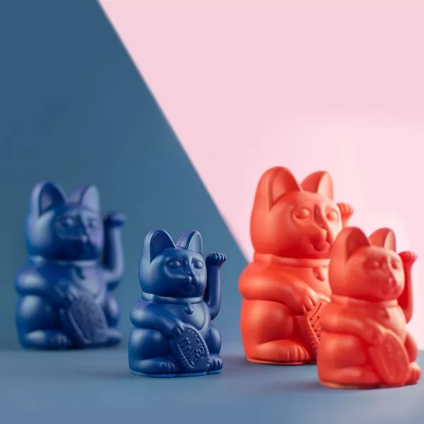 DONKEY PRODUCTS Vases / Petits Objects Déco^Mini Lucky Cat - Bleu Marine