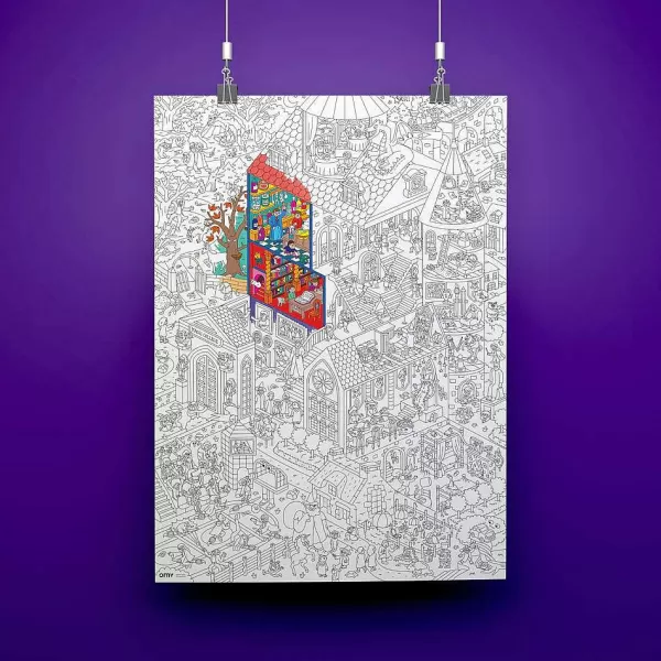 OMY Jeux & Fun^ Poster G Ant Colorier - Magic Coll Ge