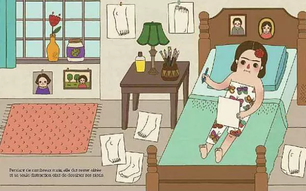 ELCY Livres Enfants^Petite & Grande Livre - Frida Kahlo