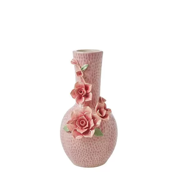 RICE Vases / Petits Objects Déco^Vase Flowers C Ramique - Rose
